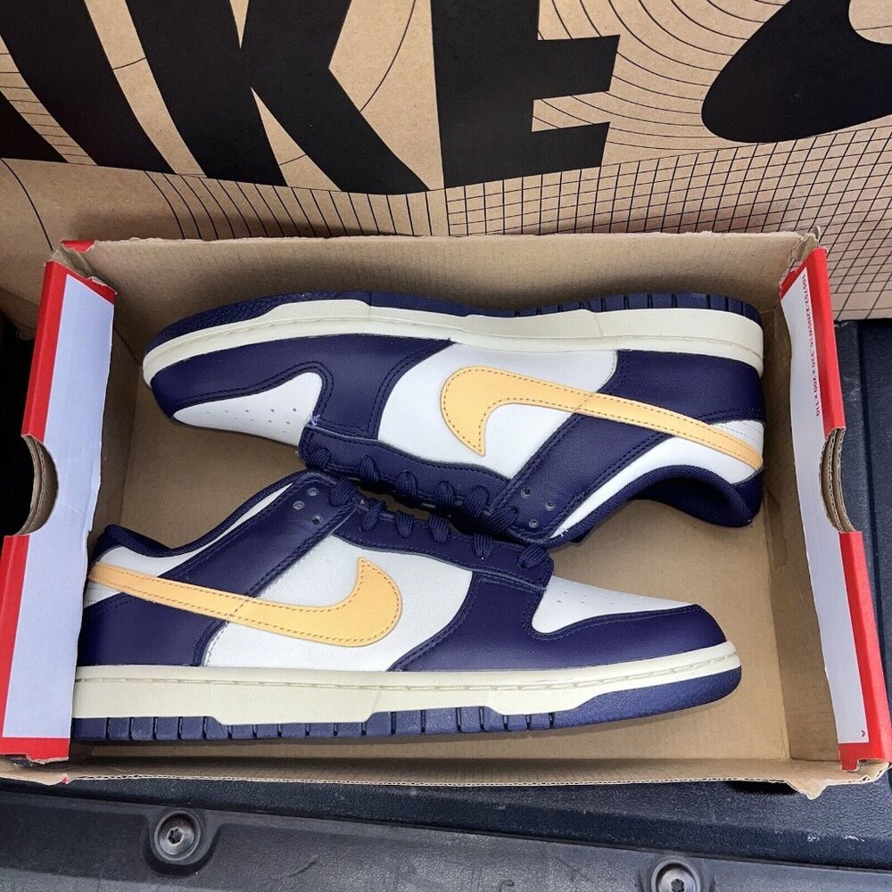NEW Nike Dunk Low ‘From Nike To You’ Purple Yellow FV8106-181 Men's Sizes - Picture 6 of 6